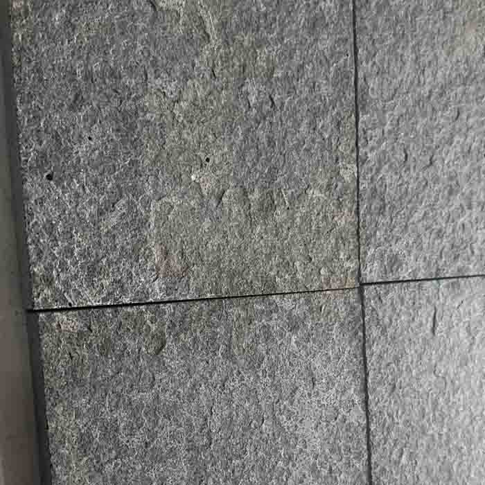 black basalt paving slabs